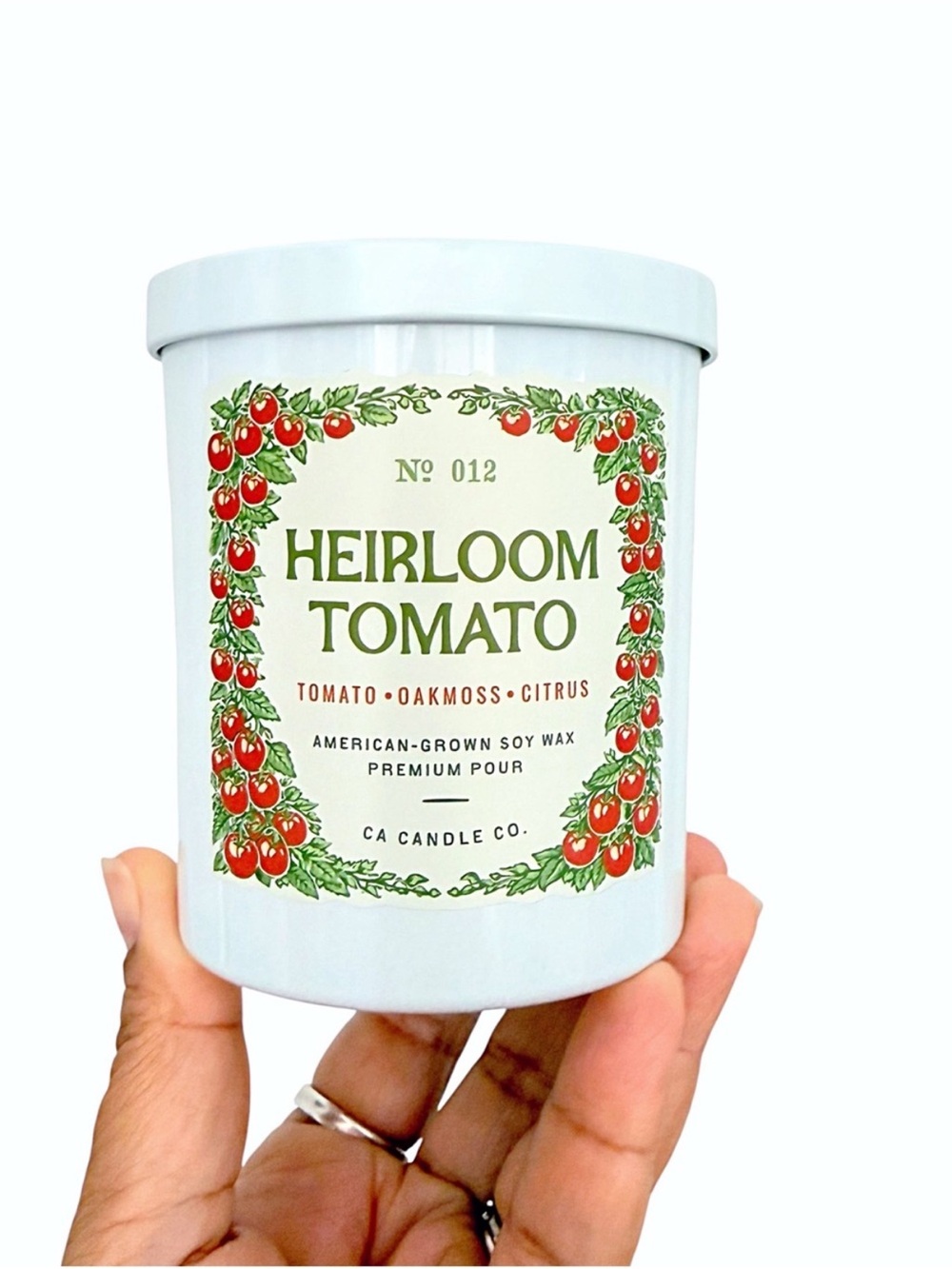 Leoben Company Heirloom Tomato No. 012 Scented Candle - White